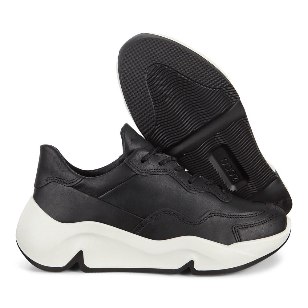 ECCO Womens Sneakers Black - Chunky - CLB-038456